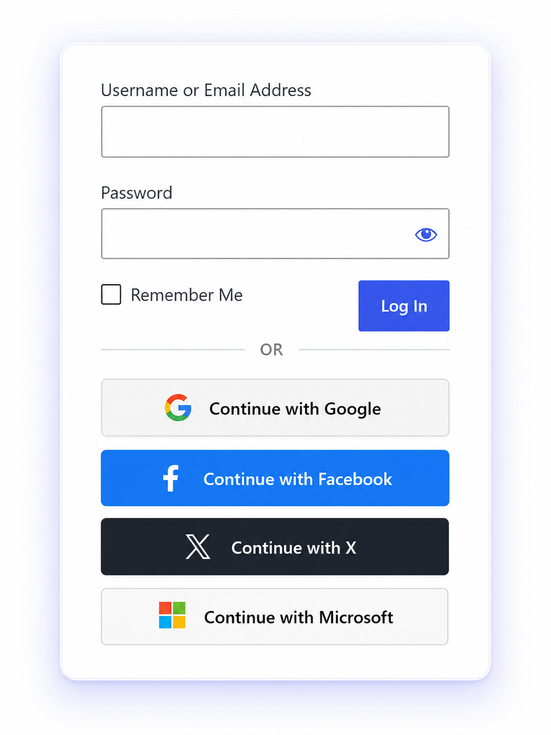 Social login wordpress